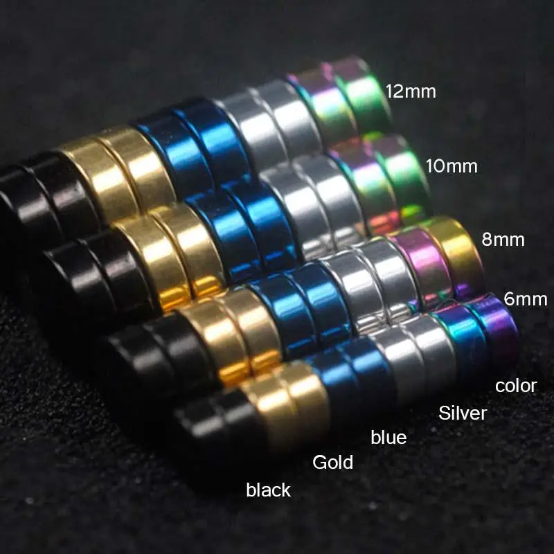 

1PC Mens Strong Magnet Magnetic Non Piercing About6mm/8mm/10mm/12mm5 Colors Round Circle Ear Clip Pa