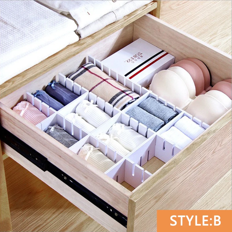 Регулируемый пластиковый разделитель для ящиков полки хранения сделай сам