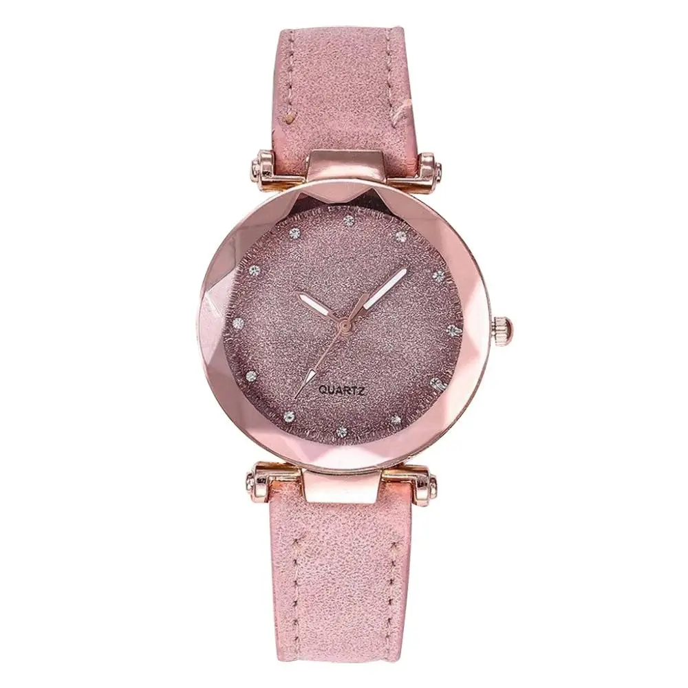 Reloj mujer для девушек модные корейские стразы цвета розового золота аналоговые
