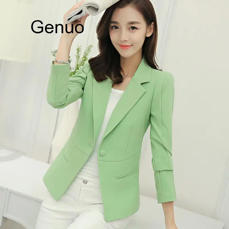

Ladies Blazer Long Sleeve Blaser Women Suit Jacket Female Feminine Blazer Femme Pink Blue White Black Blazer Autumn