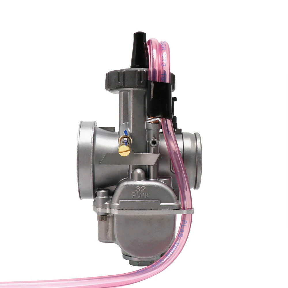 PWK 32mm Alconstar-МОТОЦИКЛ КАРБЮРАТОР PWK Carburedor с силовой струей 28 мм 30 мм 32 мм 34 мм для Keihin Koso Mikuni ATV дит велосипед ямы гонки - Цвет: PWK 32mm