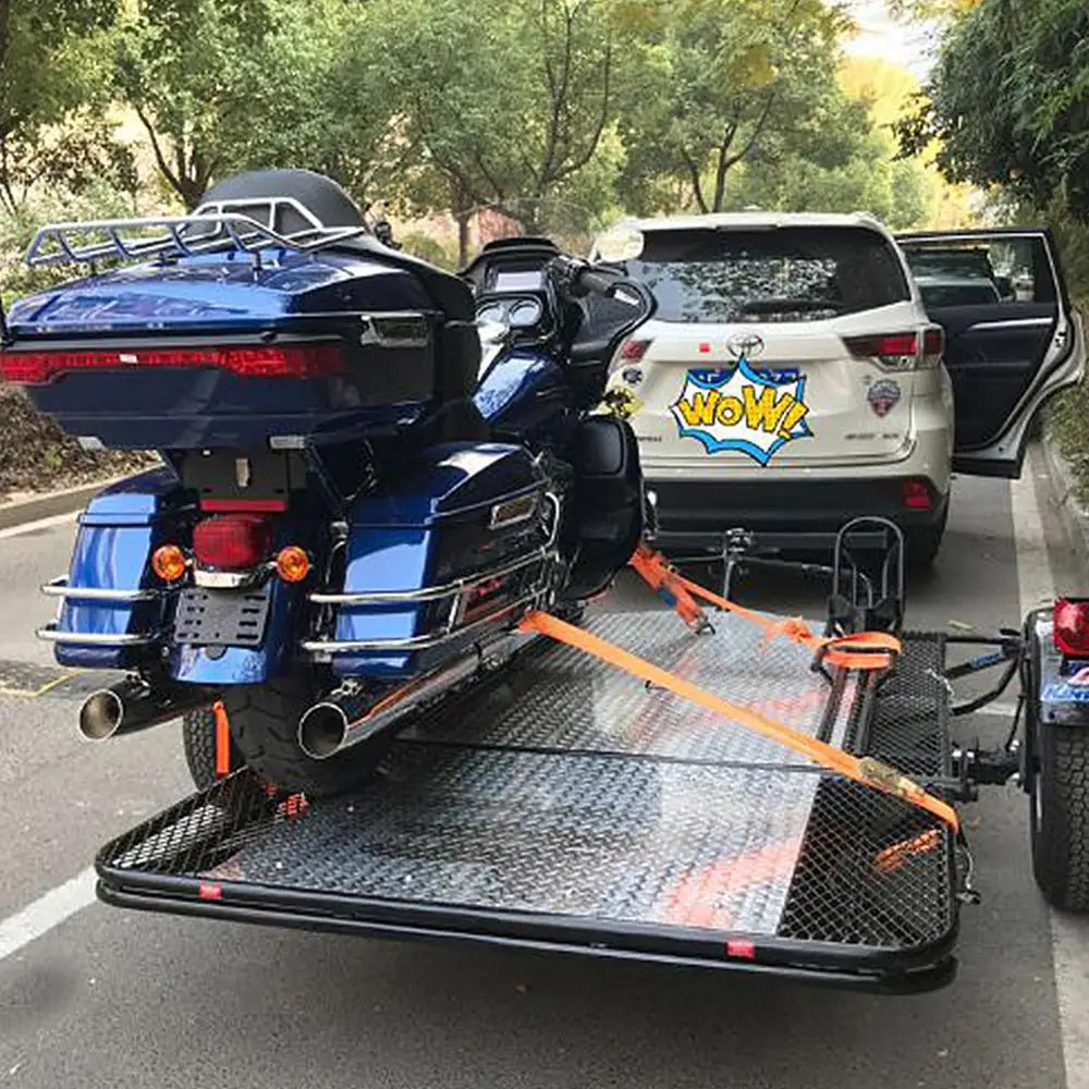 Прочный ремень с металлической пряжкой для автомобиля мотоцикла велосипеда 3