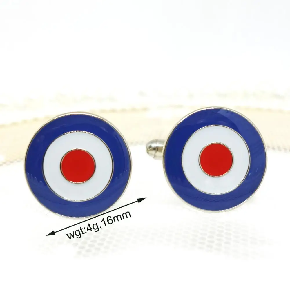 Mod Target круглые запонки в горошек для мужчин Запонки на подарок свадебный костюм