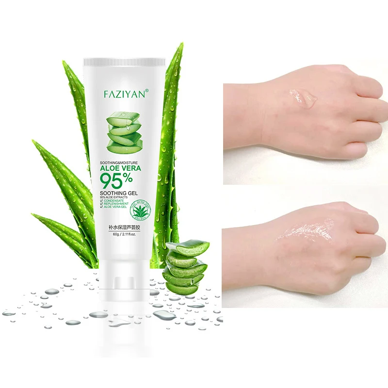 

Aloe Vera Gel Pure 100% Natural Face Cream Moisturizer Soothing Gel Acne Treatment Scar Remove Sunburn Repair Face Care