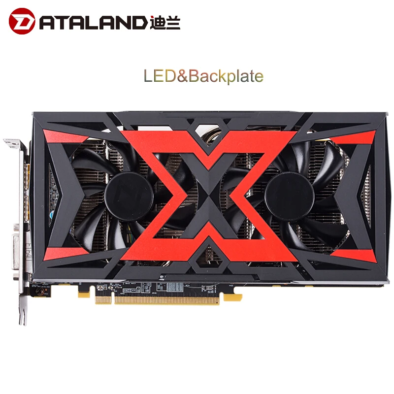 Графическая карта Dataland RX580 8 Гб Видеокарты Radeon RX5808G с портом дисплея AMD HDMI DVI D PCI E3.0 *