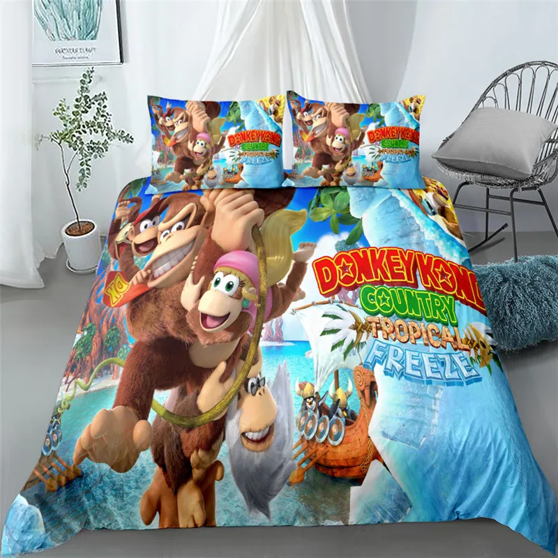 

Cartoon Bedding Set Popular Splatoon Children Duvet Cover Cute Home Textile For Kids Size Twin Full Queen King Bed Linen Set
