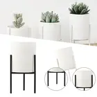 Геометрическая стойка для цветочных горшков, подставка для цветов, держатель для цветочных горшков, декоративная керамическая садовая ваза, экономичная домашняя посадка