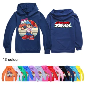 Boys Girls Cartoon Hoodies Kids Friday Night Funkin Game Print 3D Sweatshirt For Boys Children Autumn Long Sleeve Tops Clothing