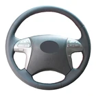 Оплетка рулевого колеса для Toyota Fortuner 2011 2012 2013 2014 2015 Hilux 2011- 2015