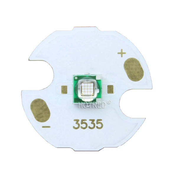 Корея LG3535 чип высокой мощности Светодиодный 3 Вт светодиодный УФ Фиолетовый 365-370nm SMD светильник диод излучатель лампа DIY для УФ излечимых чернил/безопасности - Испускаемый цвет: 16mm Copper PCB