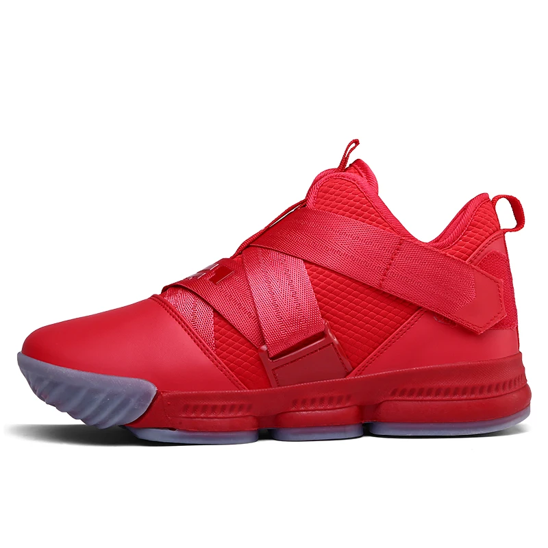 red Men Jordan Basketball Shoes Cushioning Men's Basketball Sneakers Lebron Basketball Shoes Breathable Outdoor Combat Boots - Цвет: red