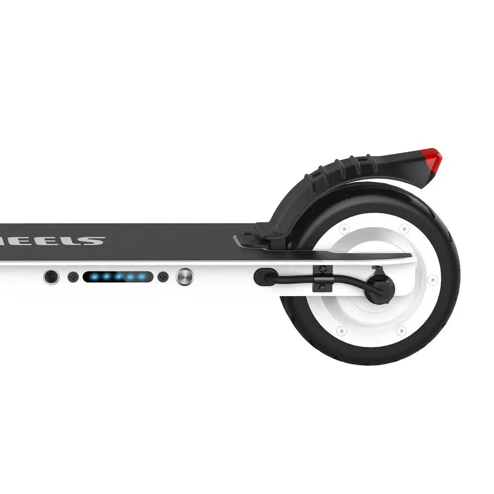 

Electric Scooter 2019 Solid Rubber Tires Hydraulic Suspension Foldable Electric Scootor Turbine Maximum Speed 23km/h White