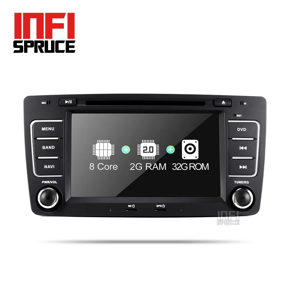 Infispruce Android 9 0 автомобильный dvd для Skoda Octavia 2009 2013 с 8 восьмиядерным Радио Стерео gps