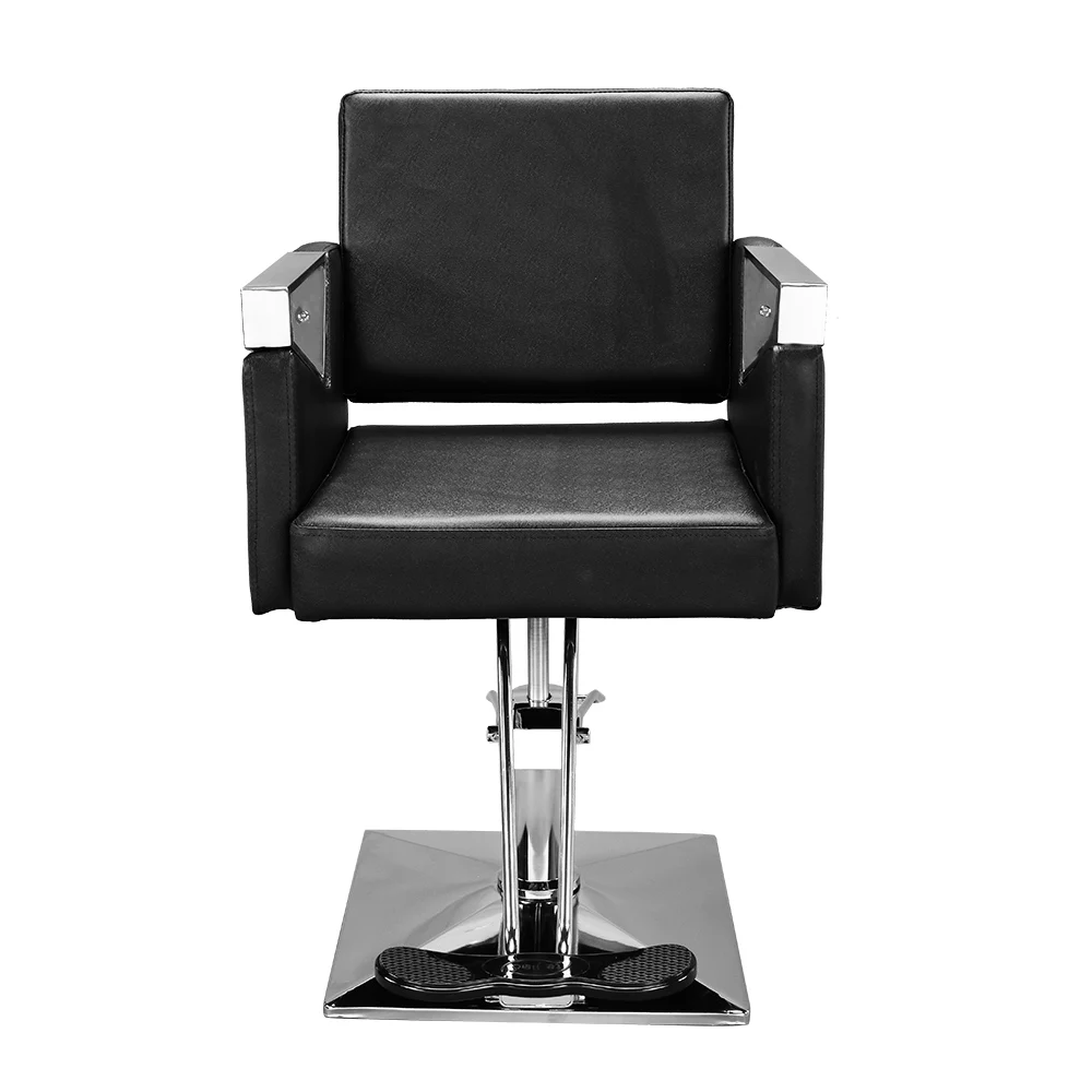 

PVC leather case, iron frame, square base 150kg, black HZ8848B barber chair