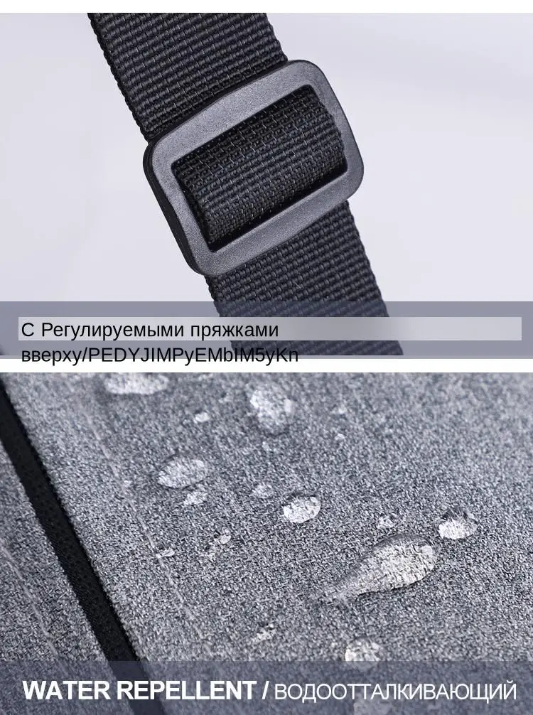 Мужская поясная сумка TINYAT, повседневная функциональная сумка с ремнем, сумка с карманами под телефон, большая холщовая сумка с 3 карманами, серого цвета сумка на пояс поясная сумка бананка барсетка riñonera сумка по