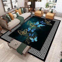 fantasy purple butterfly pattern living room carpet bedroom carpet childrens room game carpet cartoon print childrens game mat