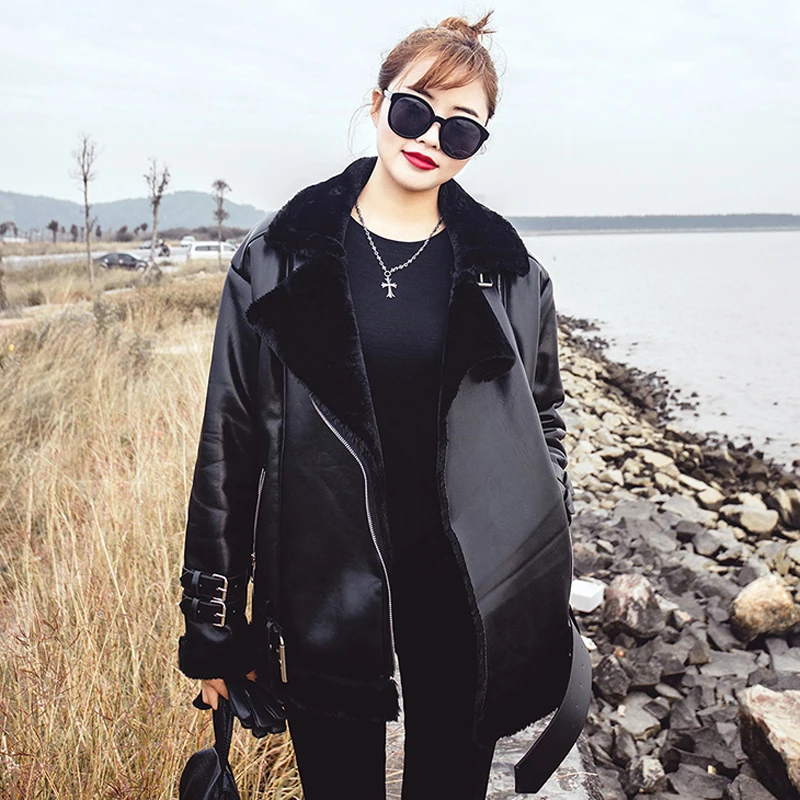 Женская Шуба из искусственного меха зимняя ветровка в Европейском стиле