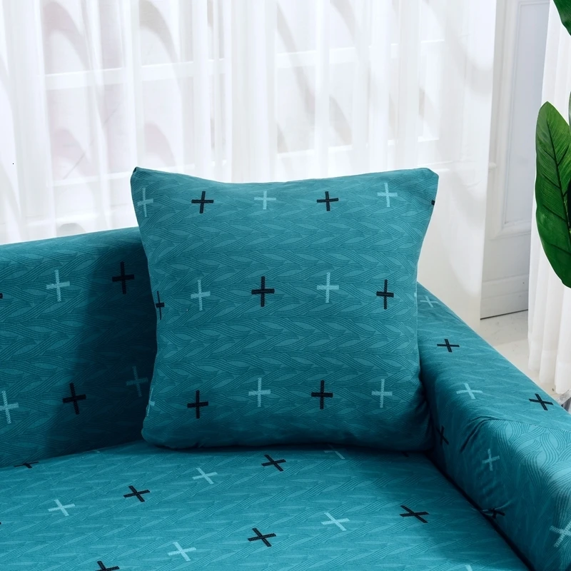 Modern Print Sofa Cover Elastic Tight Wrap Slipcover Stretch All-inclusive Couch Cover for Sectional L-shaped Sofa 1/2/3/4 Seat