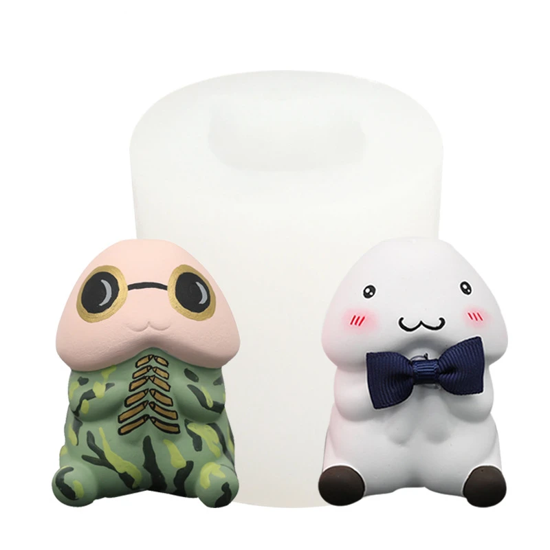 Симпатичная силиконовая форма для мужского пениса в виде свечи моделирование