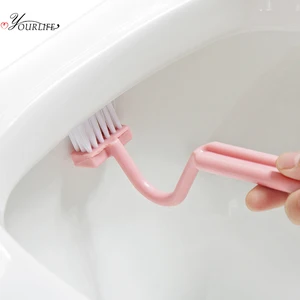 OYOURLIFE S форма длинная ручка туалетная щетка WC мягкие волосы Туалетная плитка щелевая очистка от загрязнения щетка для дома чистящие средства