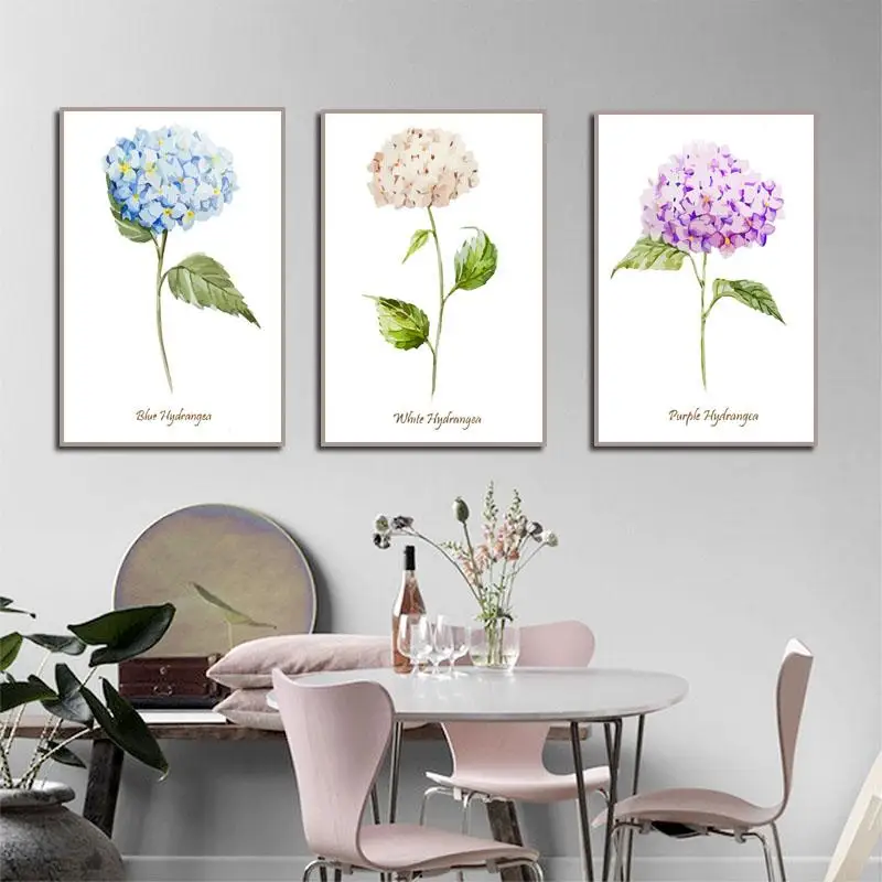 Элегантная поэзия Скандинавский современный акварельный цветочный букет