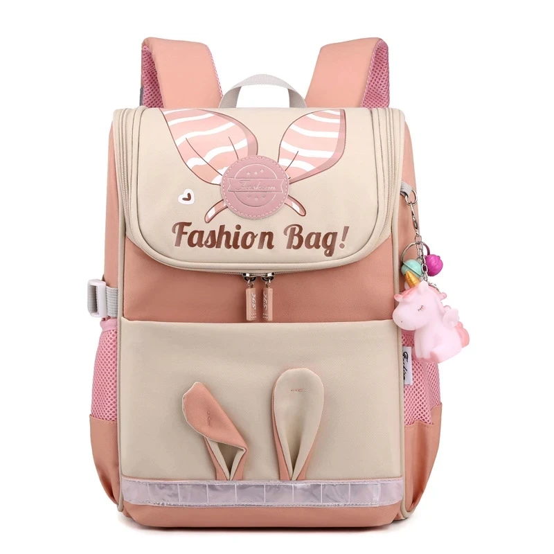 Ортопедический школьный ранец для девочек-подростков, детский рюкзак с кулоном пони, Большой Вместительный водонепроницаемый, 2021
