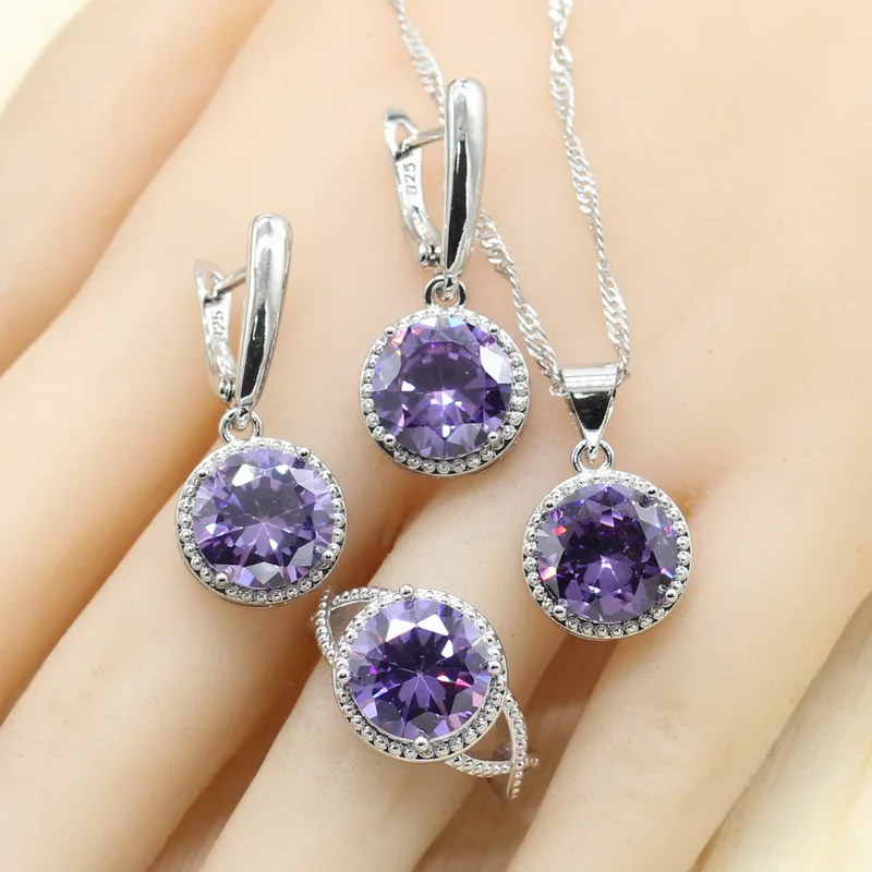 Комплект из колье серёг и кольца с фианитом|Ювелирные наборы для невесты| |