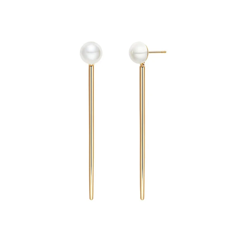 Женские длинные серьги подвески из серебра 925 пробы с жемчугом|Серьги-подвески| |