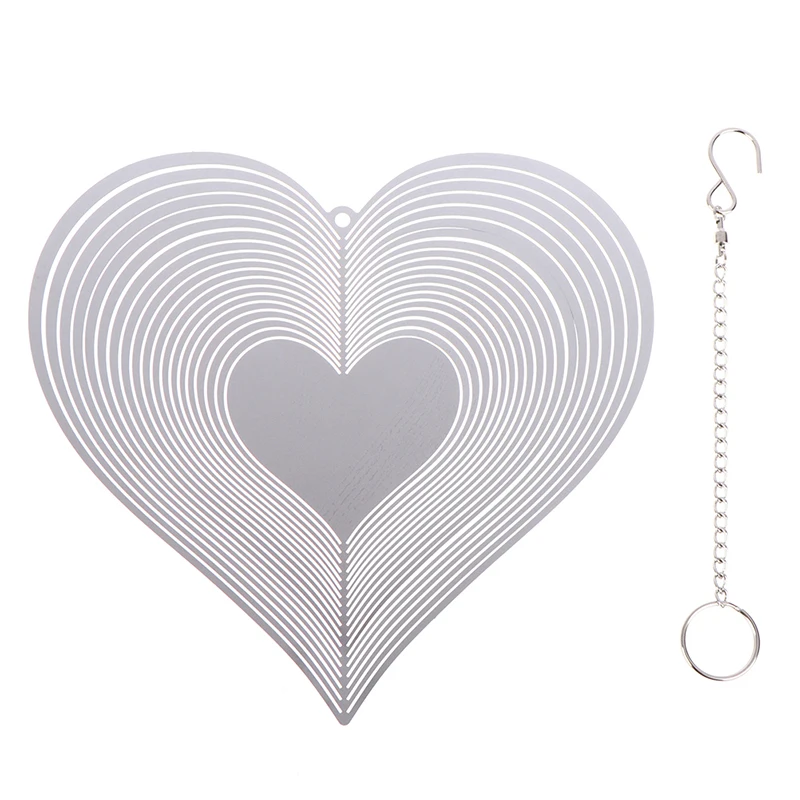 Сердце ветер Спиннер бьющийся Ловец ветра для фотографий наружный подвесной |