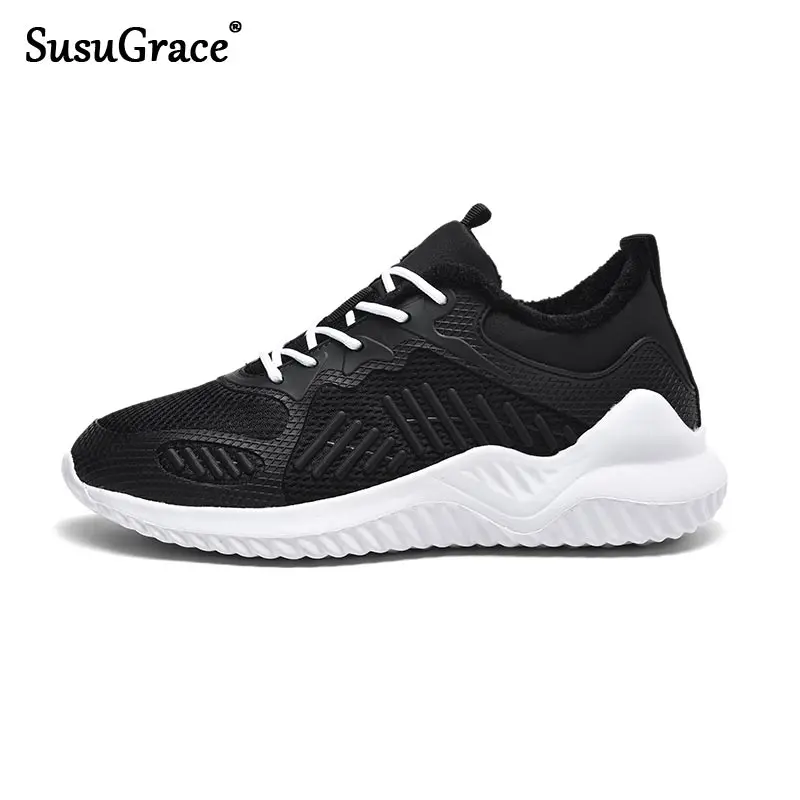 

SusuGrace Men Casual Shoes Cotton Sneakers Classical Running Shoes Men Comfort Outdoor High Quality Flats Jogging Sport Shoes