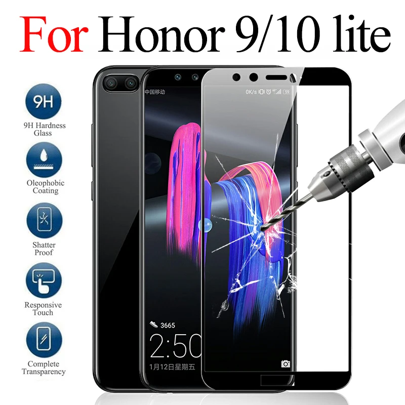 Защитное стекло для huawei honor 9 10 lite светильник из закаленного стекла honer honnor 9lite