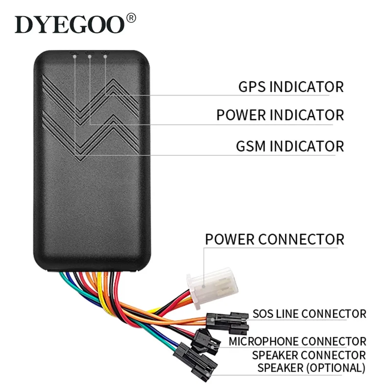 GPS трекер DYEGOO GT06 для автомобилей и мотоциклов высокоточный с голосовым монитором