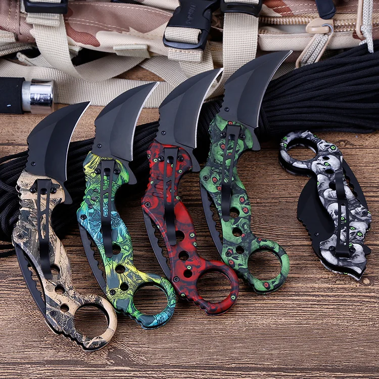 Наружная тактика полевое для выживания коготь нож многофункциональный складной