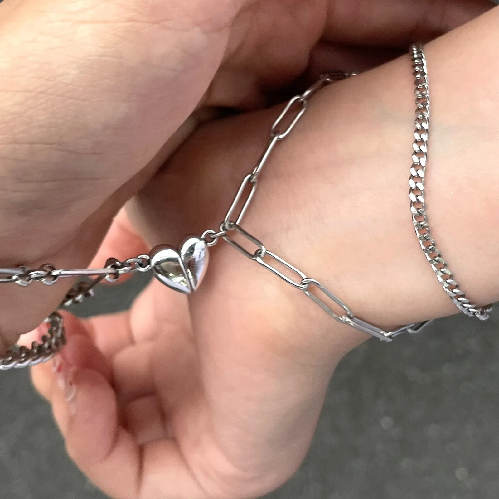 Потрясающее кольцо из титановой стали Штабелируемый сращивающийся магнит для