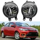 1 пара авто-Стайлинг для Toyota Yaris седан 2014 2015 2016 9 штук Светодиодный s чипсы светодиодный противотуманная фара H11 12В 55 Вт галогенные Противотуманные фары