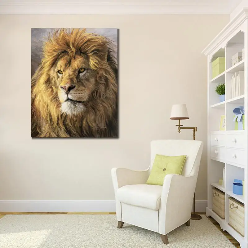 Wall Art портрет льва масло Картины на холсте современных животных картин для