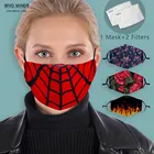 Многоразовая маска-паук PM2.5, для мужчин и женщин, с регулируемыми ремнями, от гриппа
