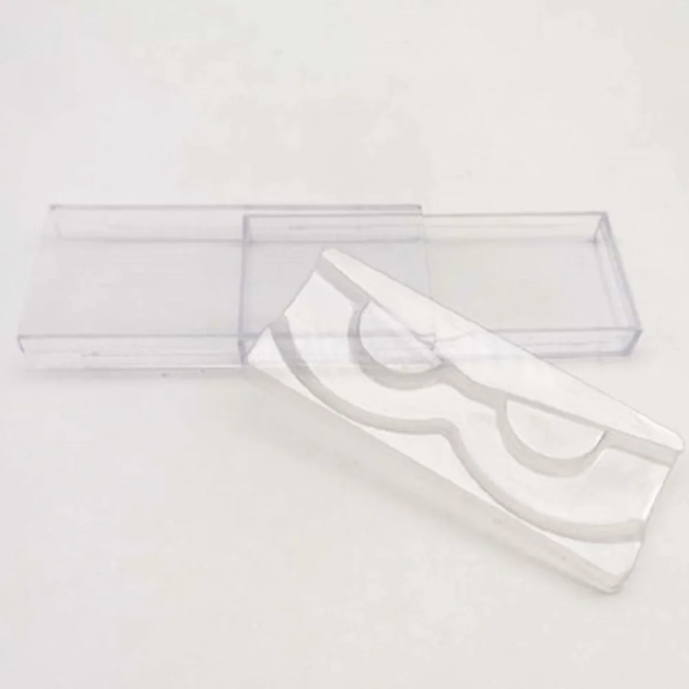 

10pcs Plastic Trays for Eyelash Case Clear Transparent Mink Lashes Tray Holder/False Eyelash Packaging Storage Box Trays