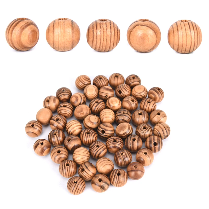 Новинка 50 шт. Бусины Из Натурального Коричневого Дерева россыпью этнический