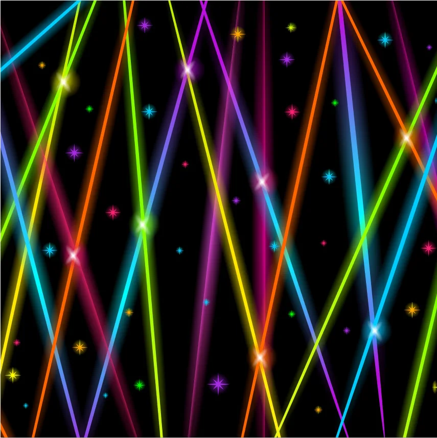 

8x8FT Beautiful Color Glow Sparkle Stars Straight Line Wall Custom Photo Studio Background Backdrop Vinyl 10x10 10x12