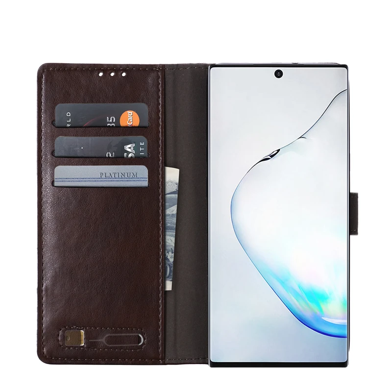 Флип Чехол S8 S9 S10 Note10 плюс A7 A8 A9 2018 Бумажник кожаный чехол для телефона samsung Galaxy S7