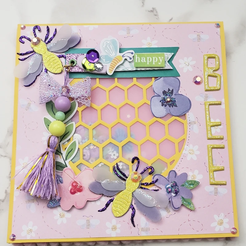 Металлическая режущая высечка пчелиный улей гнездо пластина Скрапбукинг Бумага