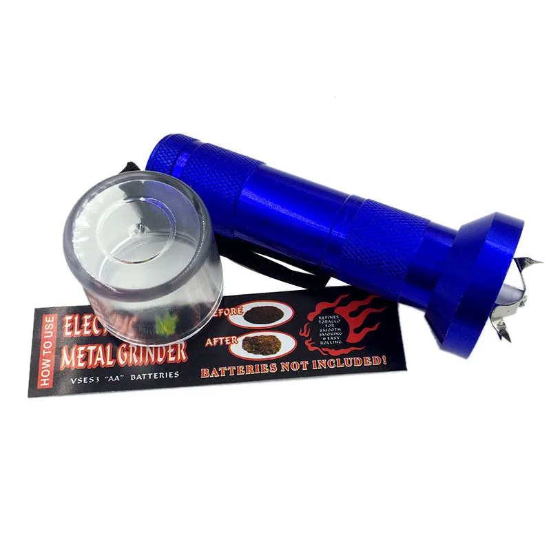

Electric Torch Shape Grinder Crusher Crank Leaf Tobacco Smoke Spice Herb Muller Machine Herb Tobacco Grinder