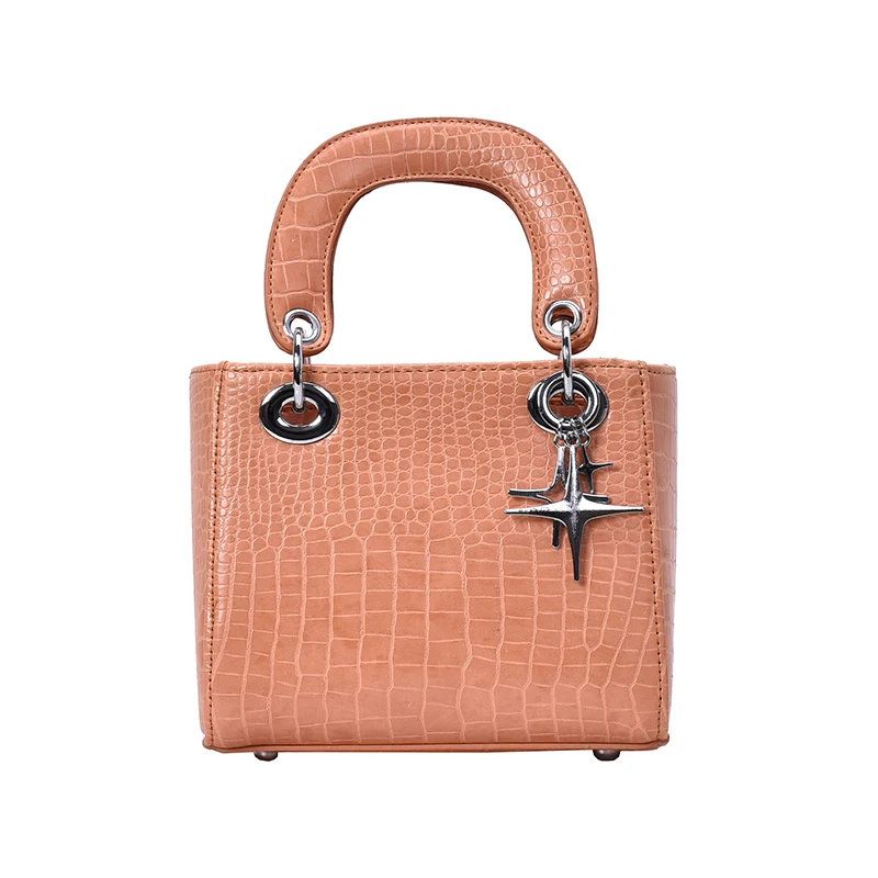 Женский квадратный кошелек тоут с узором под крокодила новинка 2020 женская