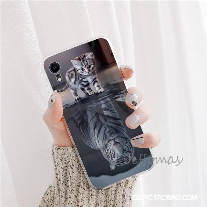 

cute cat animal Phone Cases For iphone 12 5 5s 5c se 6 6s 7 8 plus x xs xr 11 pro max mini