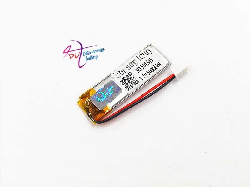 JST 2.54mm 2pin 501545 500mAh 501646 3.7V lithium polymer battery recording pen business | Электроника