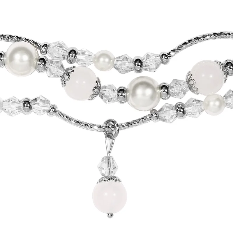 

Women Beads Agate Watchband Strap for Xiaomi Mi Band 5 4 3 Watch Bracelet for MIband5 Chain Wristband Belt