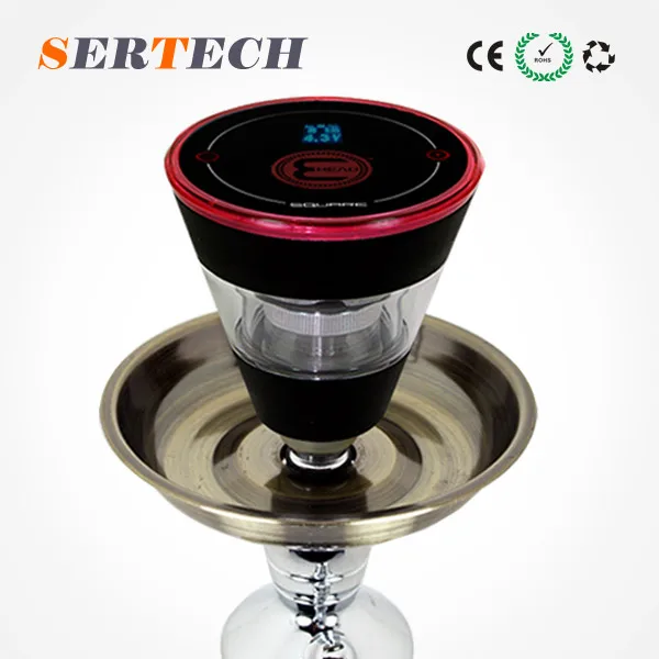 

2019 top selling e-head hookah, Square e-Head Electronic Hookah Bowl accept paypal