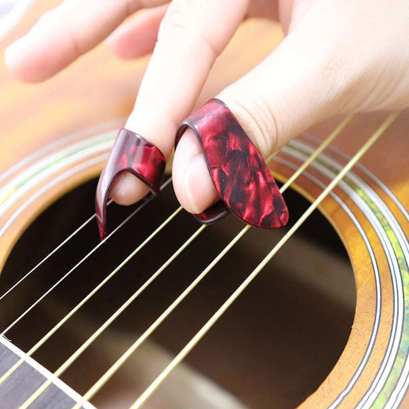13pcs daumen finger gitarre picks celluloid vermittler gitarre plektren picks bass akustische gitarre elektrische gitarre zubehör free global sh