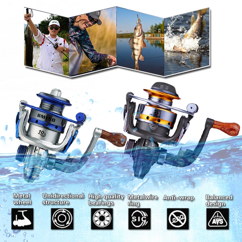 Мини спиннинговая Рыболовная катушка маленькие подшипники для спиннинга 5 2: 1
